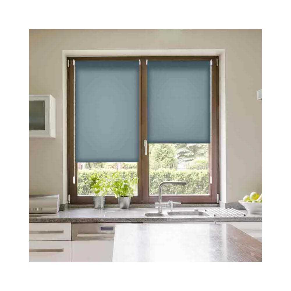 Thermo persiana ajenas con & sin taladrar ventana acortable 100x150 cm gris 