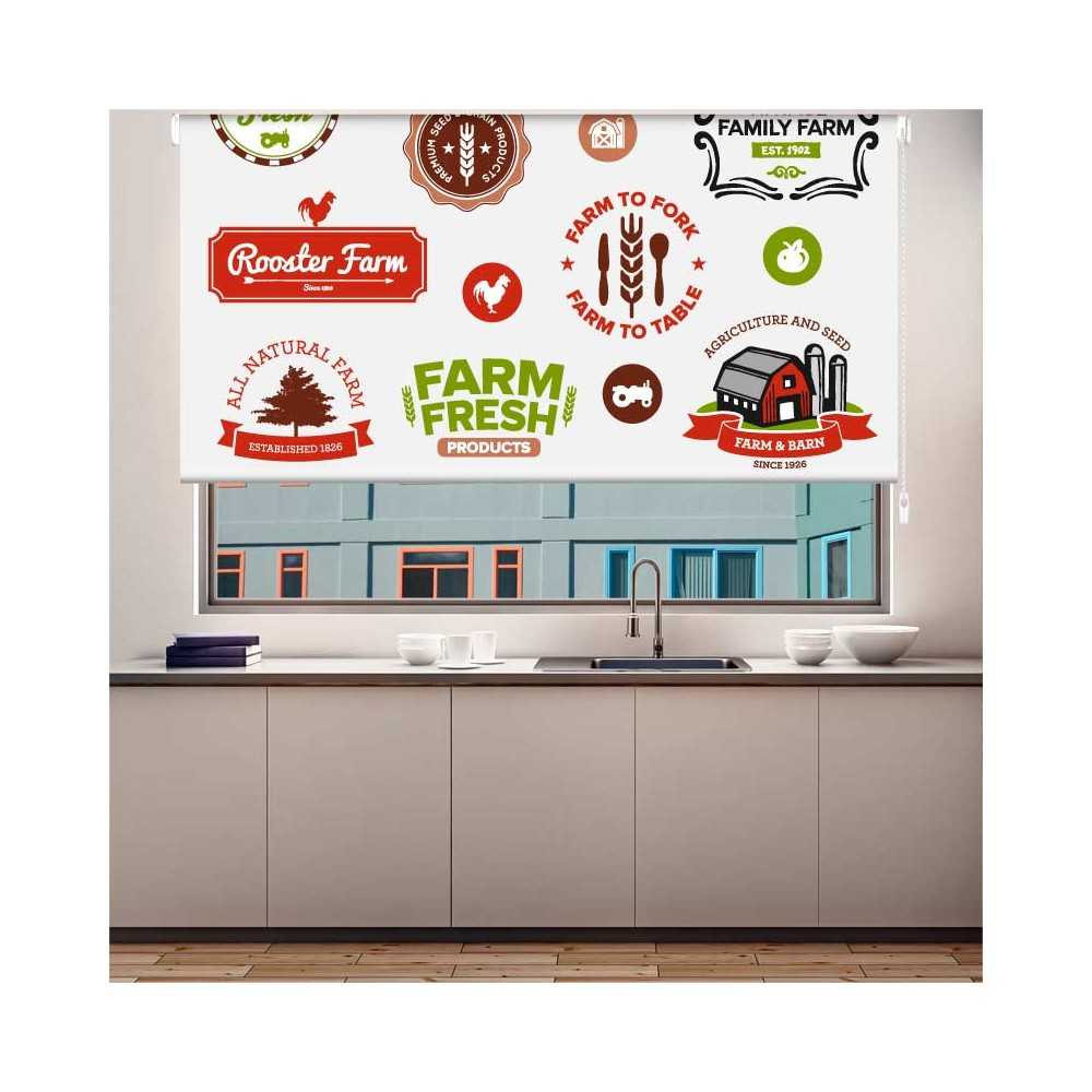 Estor Enrollable Digital Easyfix Cocina, Cascada De Frutas, De Ancho Por  Largo, 50x150 ,cms. con Ofertas en Carrefour