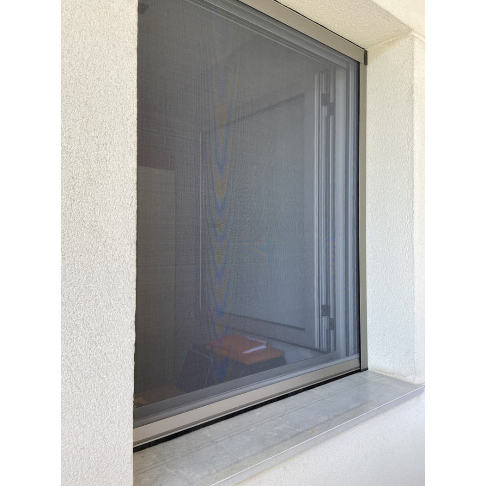Tela mosquitera para ventana (180 cm x 150 cm) - Negro