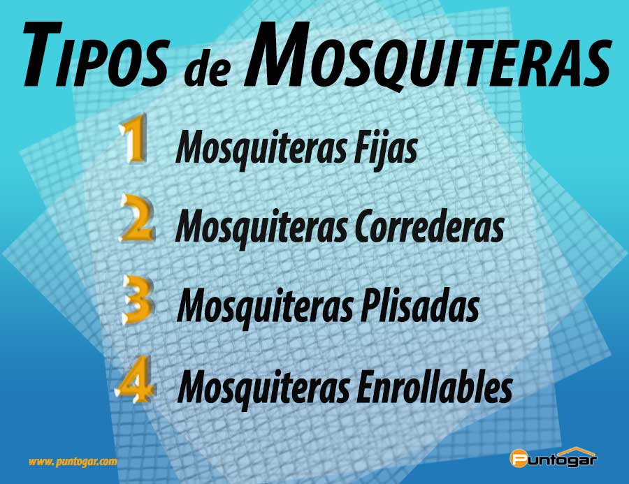 ✓ Tipos de mosquiteras que existen