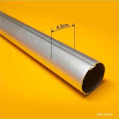 tubo de 43 mm